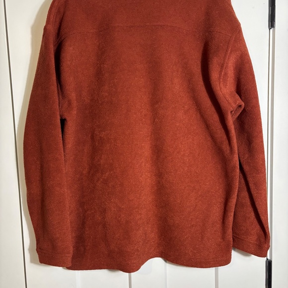 Tommy Bahama Rust Orange 1/4 Zip Long Sleeve Size Large - Picture 4 of 4